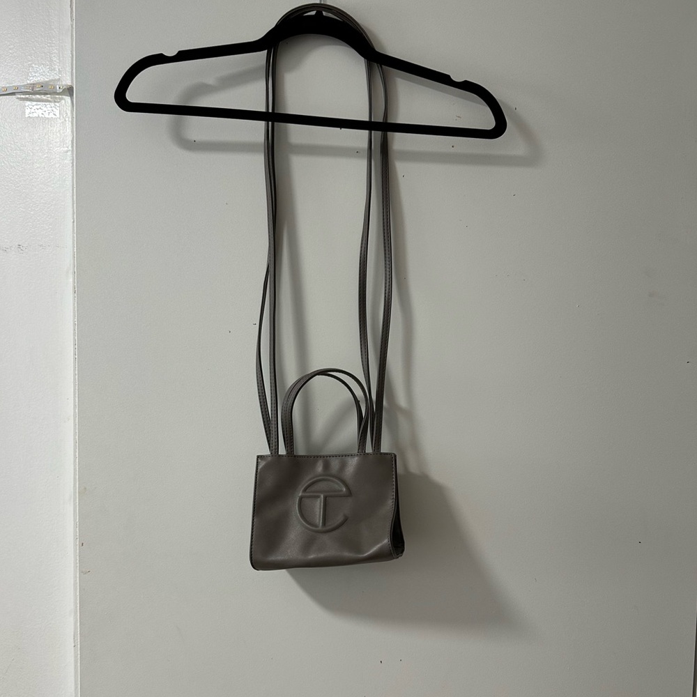 Telfar small shopping bag in grey